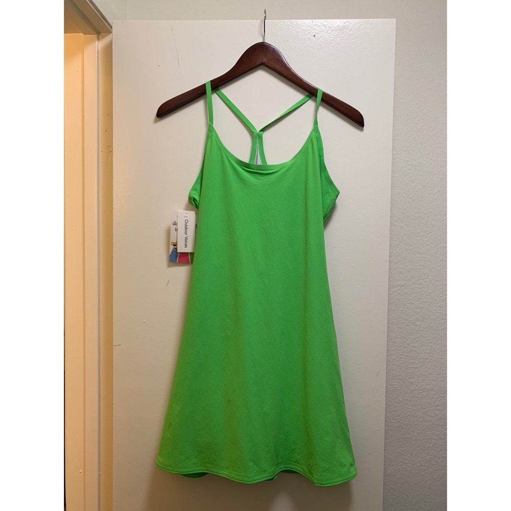 Outdoor Voices Exercise Dress in Buttercup Green